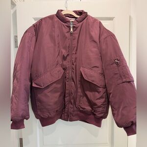 Anthropologie Oversized Bomber Jacket - Size Large